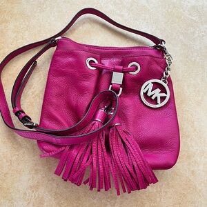 Michael Kors Pink Leather Crossbody Bag